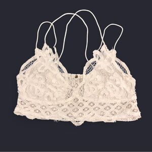 Free People Lace Bralette (White)